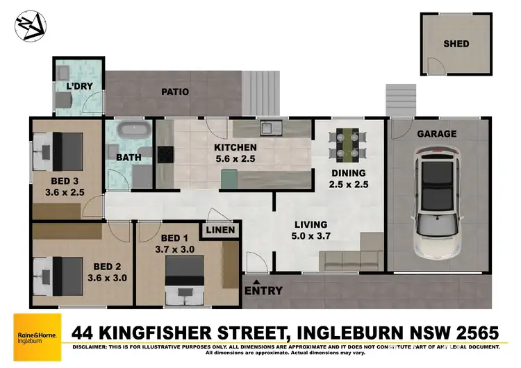 Floorplan of Homely house listing, 44 Kingfisher Street, Ingleburn NSW 2565