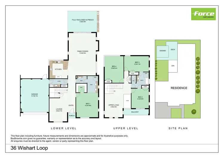 Floorplan of Homely house listing, 36 Wishart Loop, Wanneroo WA 6065