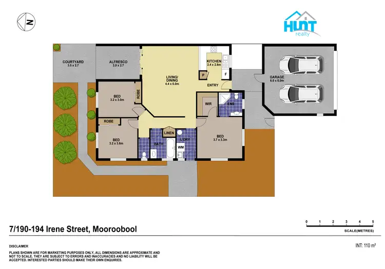 Floorplan of Homely villa listing, 7/190-194 Irene Street, Mooroobool QLD 4870