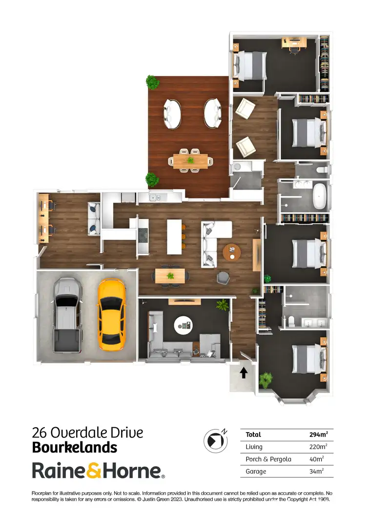 Floorplan of Homely house listing, 26 Overdale Drive, Bourkelands NSW 2650
