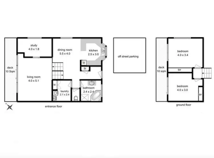 Floorplan of Homely villa listing, 2/17 Purdie Street, West Moonah TAS 7009