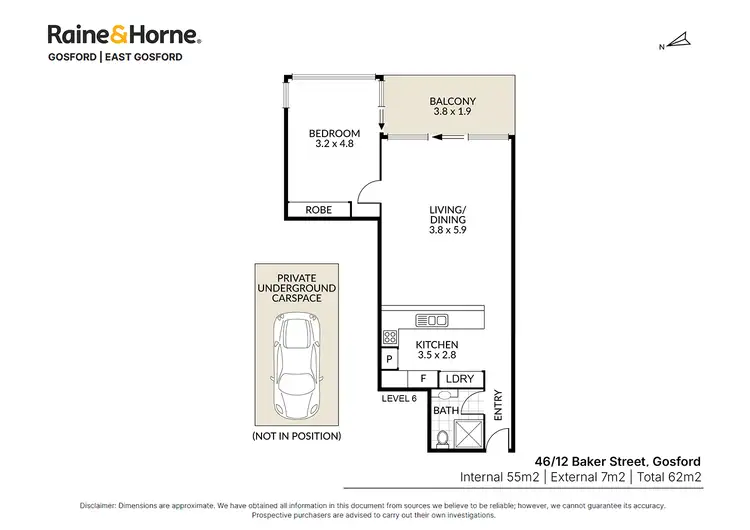 Floorplan of Homely apartment listing, 46/12 Baker Street, Gosford NSW 2250