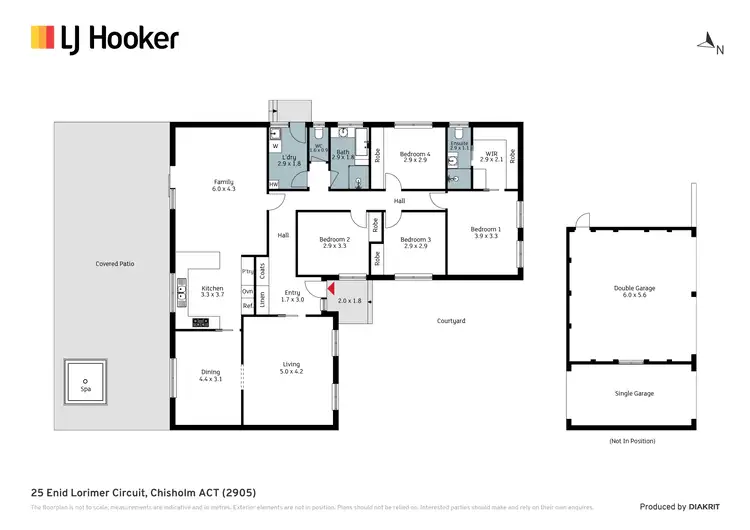 Floorplan of Homely house listing, 25 Enid Lorimer Circuit, Chisholm ACT 2905