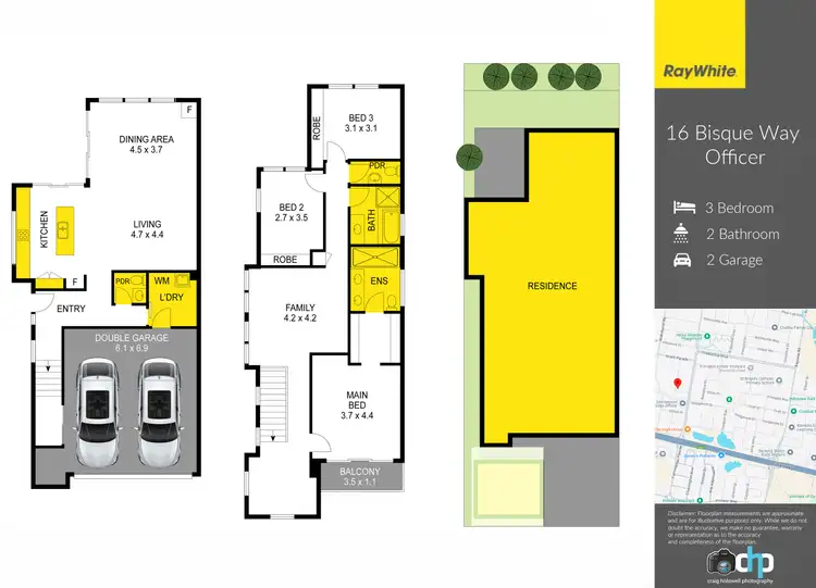 Floorplan of Homely house listing, 16 Bisque Way, Officer VIC 3809