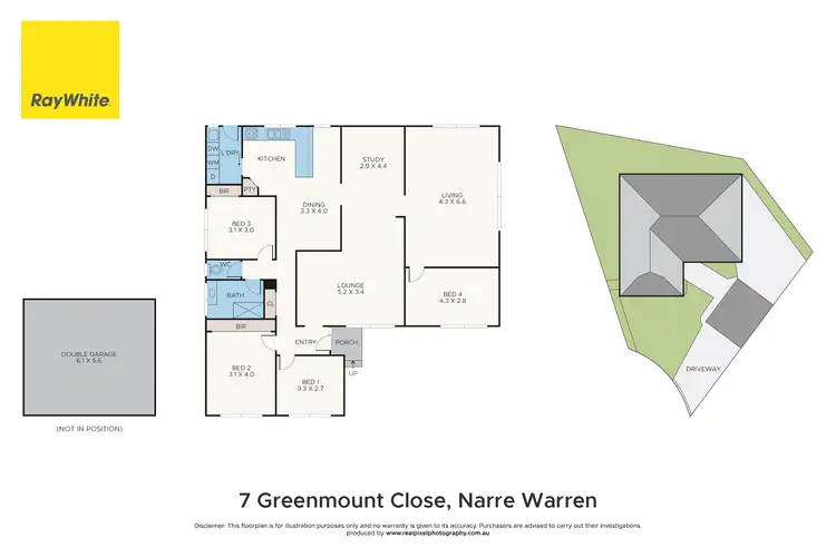 Floorplan of Homely house listing, 7 Greenmount Close, Narre Warren VIC 3805