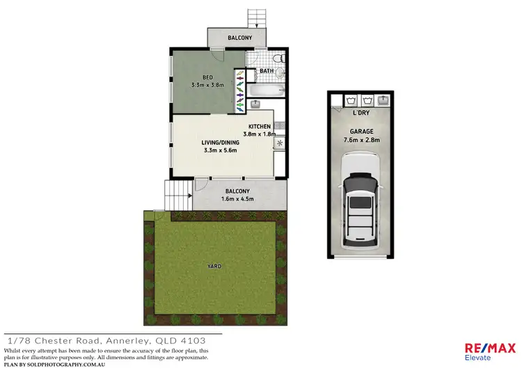 Floorplan of Homely unit listing, 1/78 Chester Road, Annerley QLD 4103