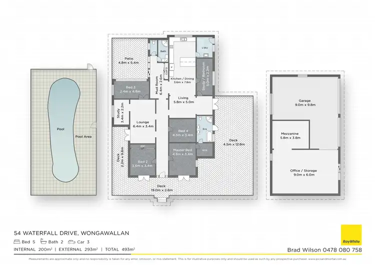 Floorplan of Homely house listing, 54 Waterfall Drive, Wongawallan QLD 4210