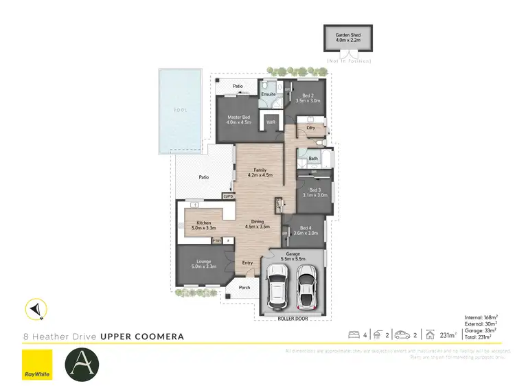 Floorplan of Homely house listing, 8 Heather Drive, Upper Coomera QLD 4209