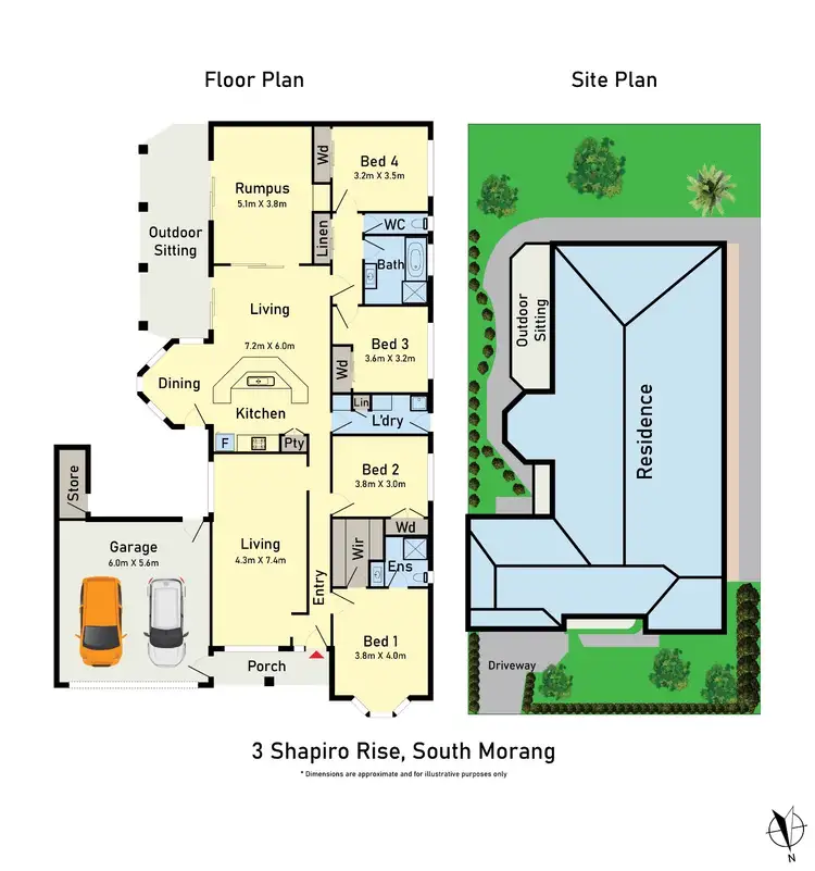 Floorplan of Homely house listing, 3 Shapiro Rise, South Morang VIC 3752