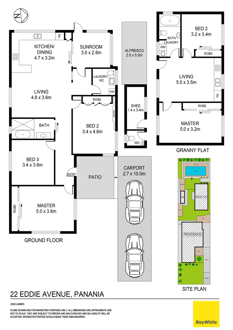 Floorplan of Homely house listing, 22 Eddie Avenue, Panania NSW 2213