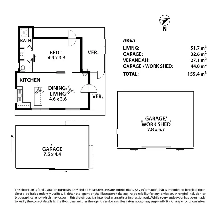 Floorplan of Homely house listing, 49 River Lane, Mannum SA 5238