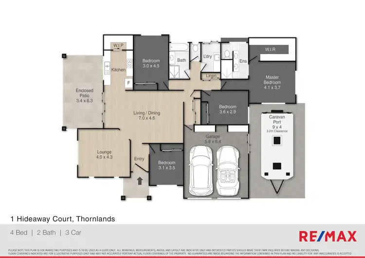 Floorplan of Homely house listing, 1 Hideaway Court, Thornlands QLD 4164