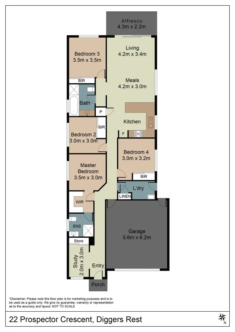 Floorplan of Homely house listing, 22 Prospector Crescent, Diggers Rest VIC 3427