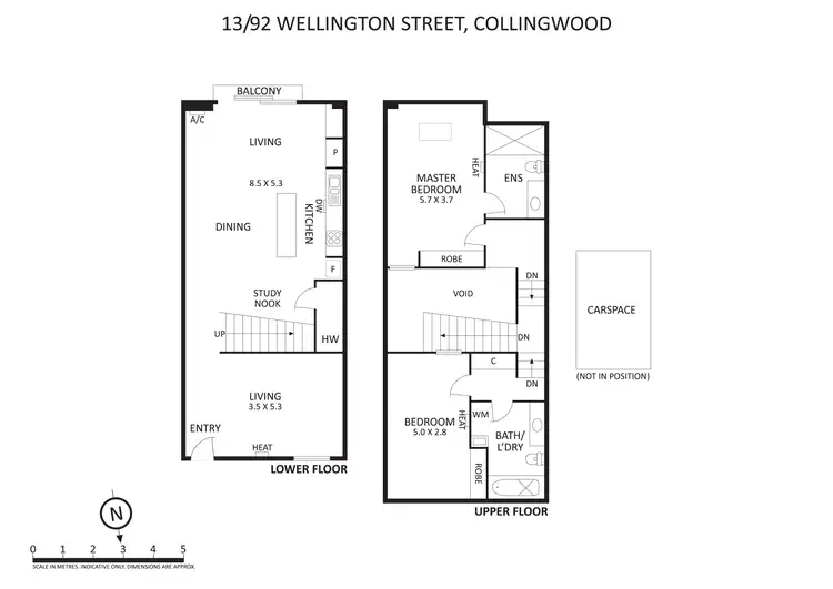 Floorplan of Homely apartment listing, 13/92 Wellington Street, Collingwood VIC 3066
