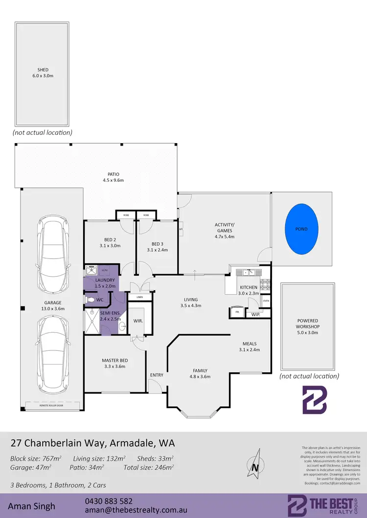 Floorplan of Homely house listing, 27 Chamberlain Way, Armadale WA 6112