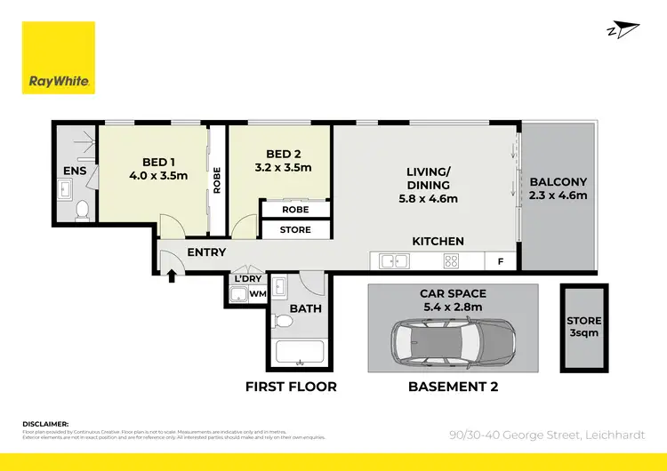 Floorplan of Homely apartment listing, 90/30-40 George Street, Leichhardt NSW 2040