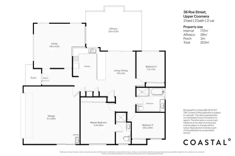 Floorplan of Homely house listing, 36 Roe Street, Upper Coomera QLD 4209