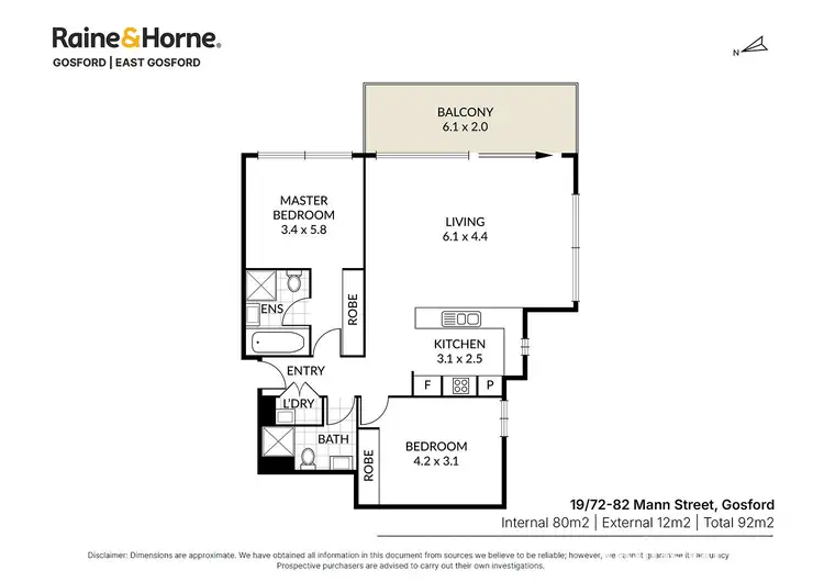 Floorplan of Homely apartment listing, 19/72-82 Mann Street, Gosford NSW 2250