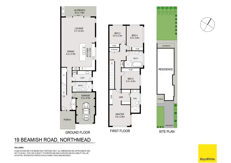 Floorplan of Homely semi-detached listing, 19 Beamish Road, Northmead NSW 2152