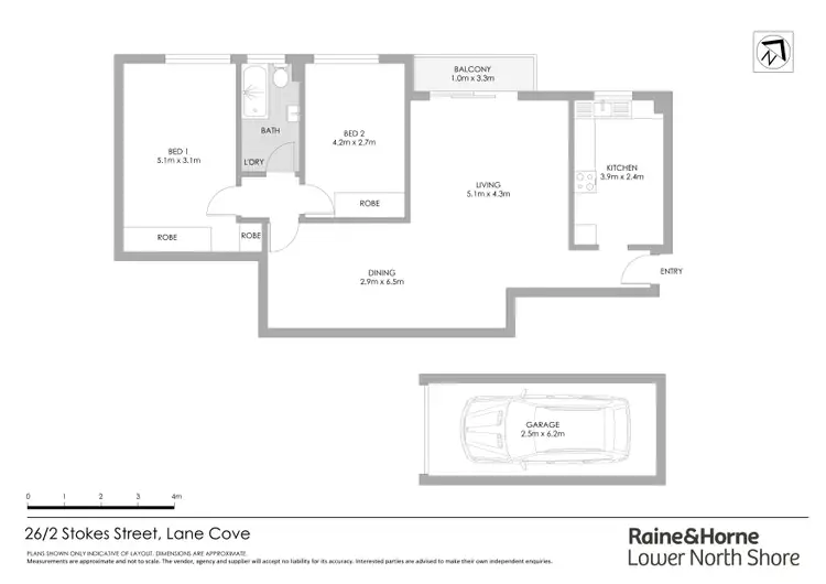 Floorplan of Homely apartment listing, 26/2 Stokes Street, Lane Cove NSW 2066