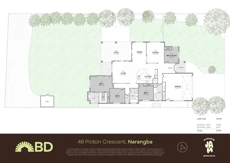 Floorplan of Homely house listing, 48 Picton Crescent, Narangba QLD 4504
