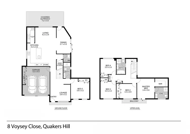 Floorplan of Homely house listing, 8 Voysey Close (Nirimba Fields), Quakers Hill NSW 2763