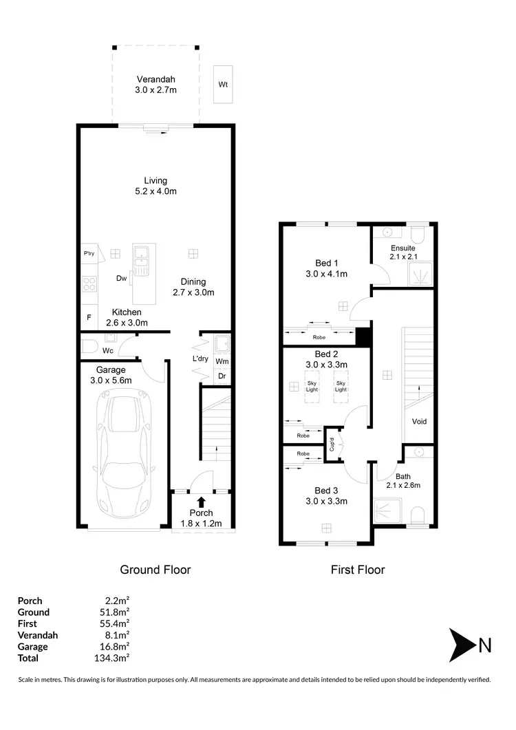 Floorplan of Homely townhouse listing, 36 Mccarron Way, Croydon Park SA 5008