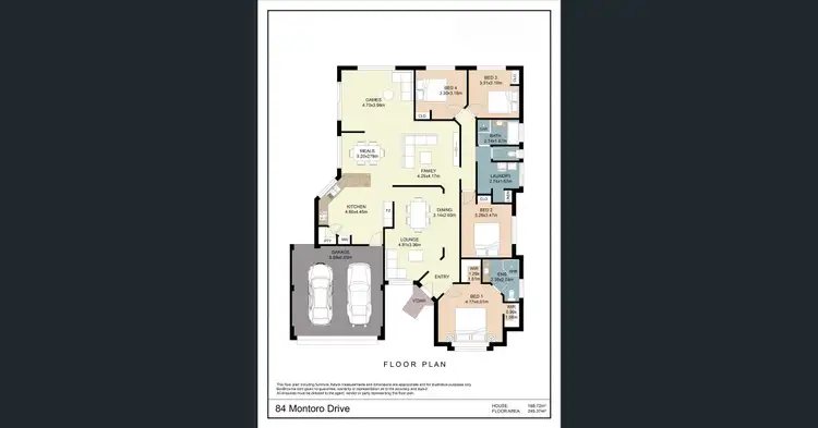 Floorplan of Homely house listing, 84 Montoro Drive, Port Kennedy WA 6172