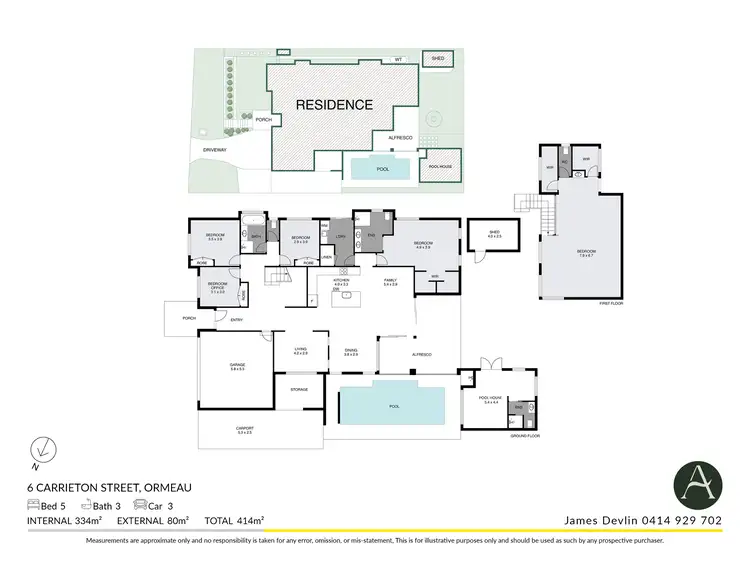 Floorplan of Homely house listing, 6 Carrieton Street, Ormeau QLD 4208