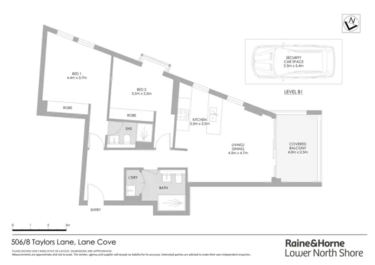 Floorplan of Homely apartment listing, 506/8 Taylors Lane, Lane Cove NSW 2066