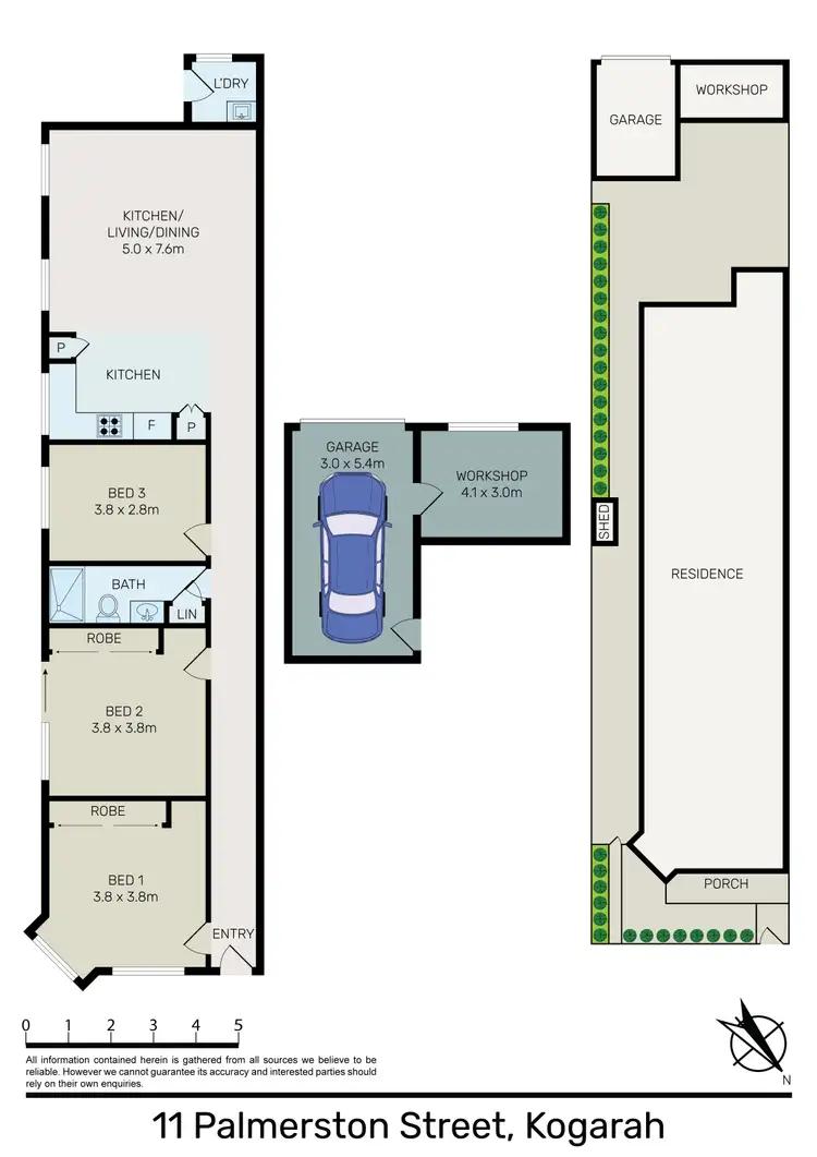 Floorplan of Homely house listing, 11 Palmerston Street, Kogarah NSW 2217