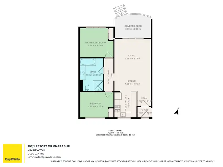 Floorplan of Homely apartment listing, 107/1 Resort Place, Gnarabup WA 6285