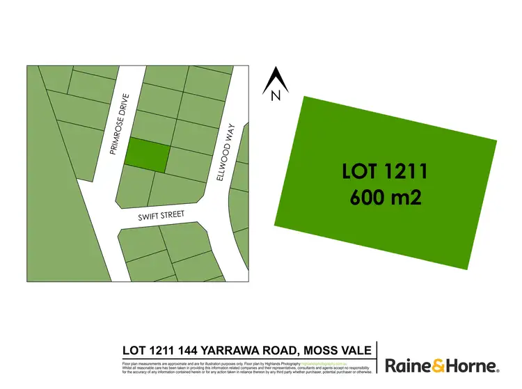 Floorplan of Homely land listing, LOT 1211, 17 Primrose Drive, Moss Vale NSW 2577