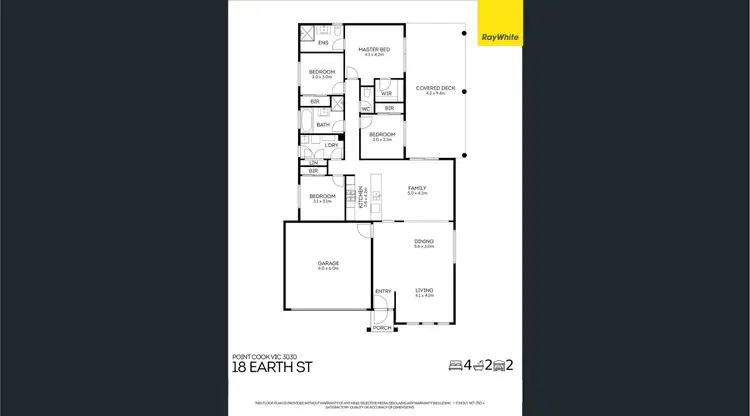 Floorplan of Homely house listing, 18 Earth Street, Point Cook VIC 3030