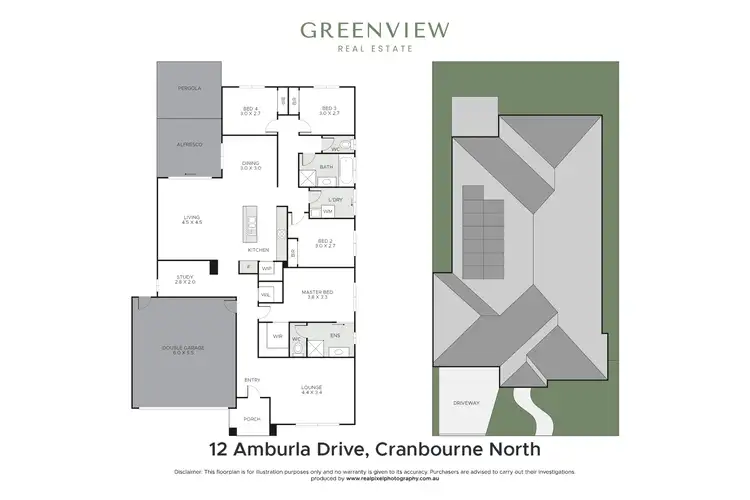 Floorplan of Homely house listing, 12 Amburla Drive, Cranbourne North VIC 3977