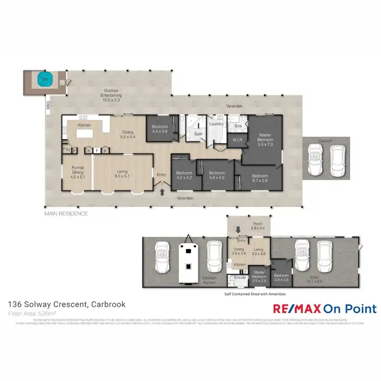 Floorplan of Homely rural property listing, 136 Solway Crescent, Carbrook QLD 4130