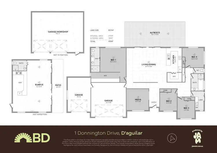 Floorplan of Homely house listing, 1 Donnington Drive, D'aguilar QLD 4514