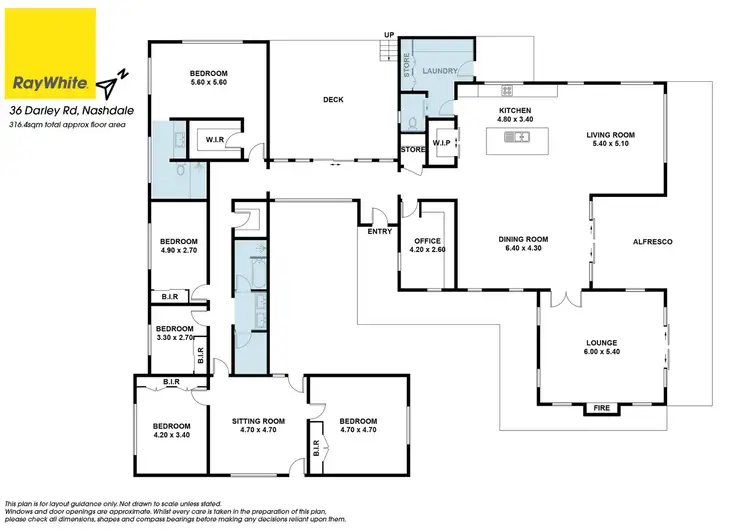 Floorplan of Homely rural property listing, 'Koonardoo' 36 Darley Road, Orange NSW 2800