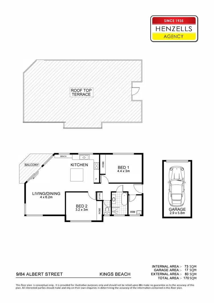 Floorplan of Homely unit listing, 9/84 Albert Street, Kings Beach QLD 4551