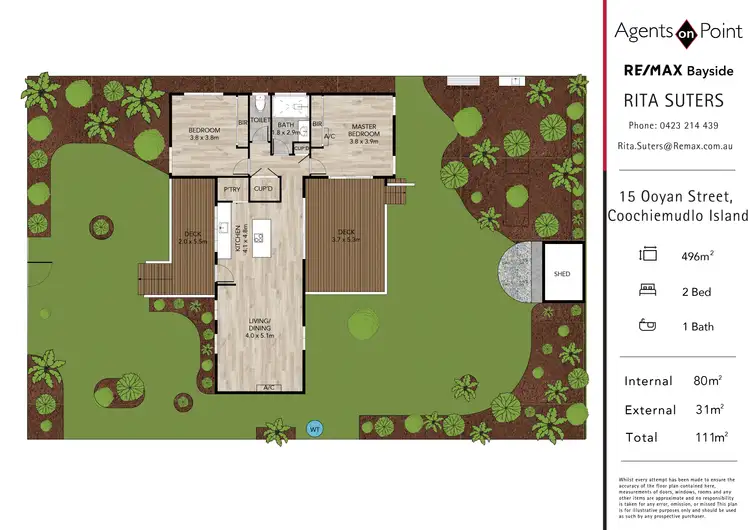 Floorplan of Homely house listing, 15 Ooyan Street, Coochiemudlo Island QLD 4184