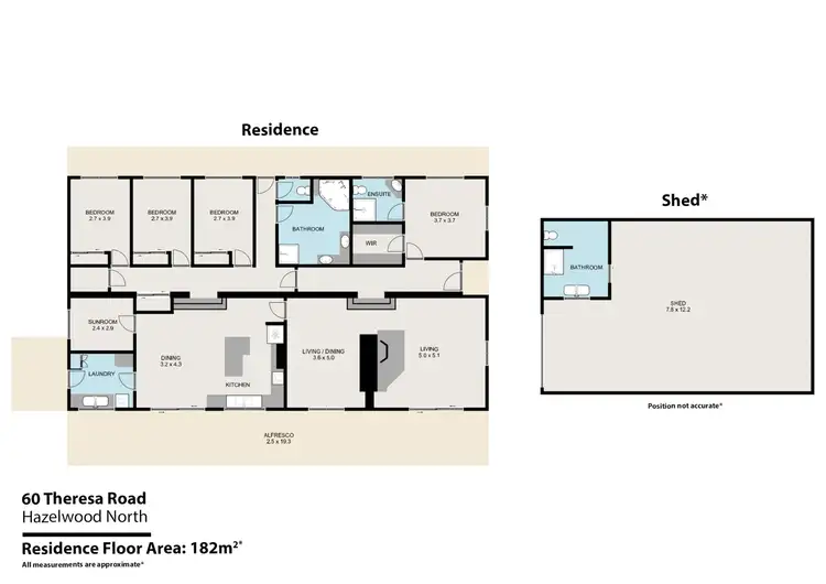 Floorplan of Homely rural property listing, 60 Theresa Road, Hazelwood North VIC 3840