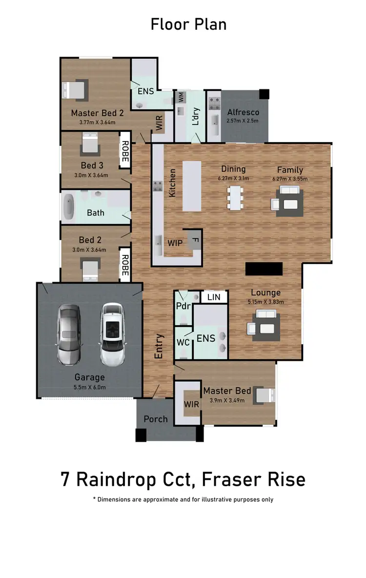 Floorplan of Homely house listing, 7 Raindrop Circuit, Fraser Rise VIC 3336