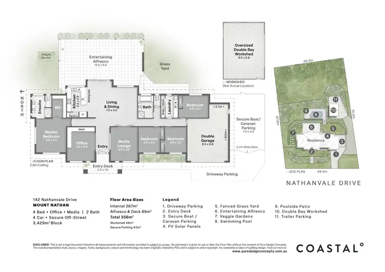 Floorplan of Homely house listing, 142 Nathanvale Drive, Mount Nathan QLD 4211