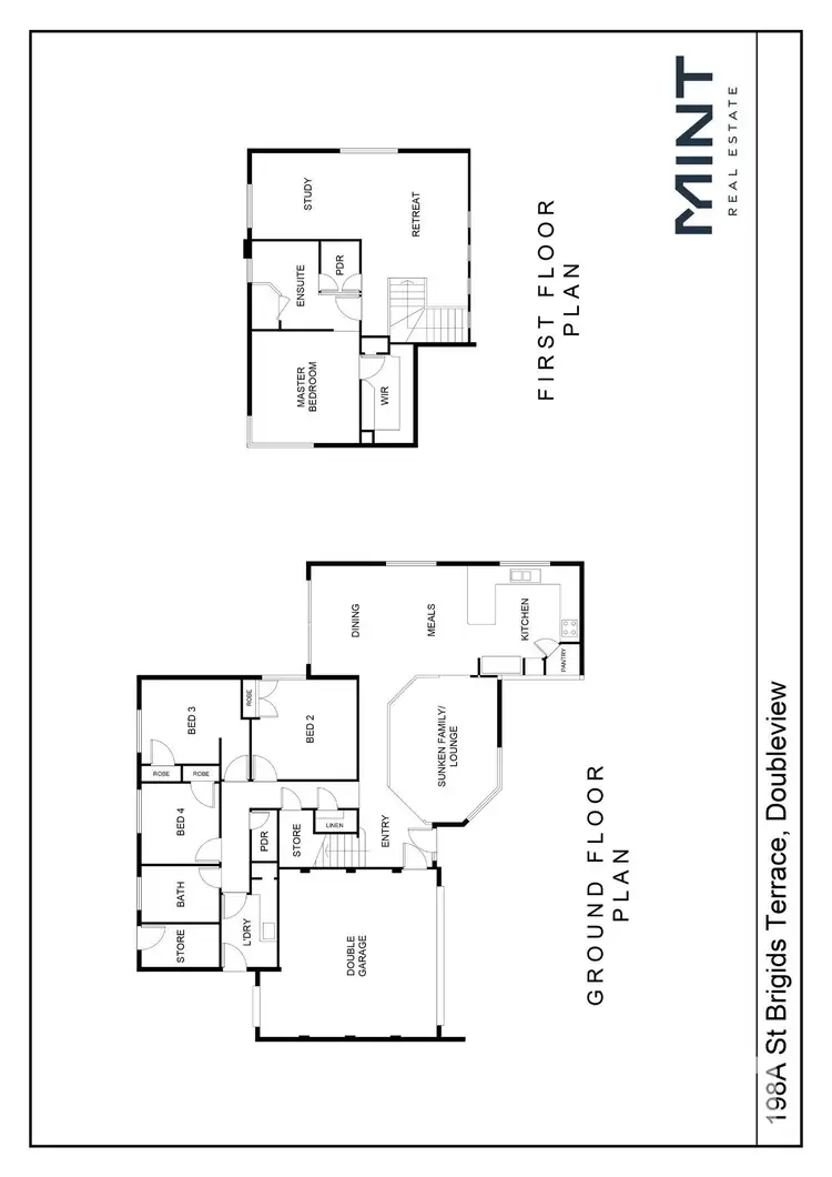 Floorplan of Homely house listing, 198A St Brigids Terrace, Doubleview WA 6018