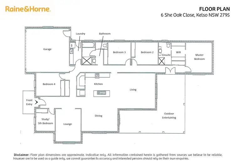 Floorplan of Homely house listing, 6 She Oak Close, Kelso NSW 2795