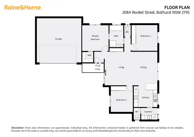 Floorplan of Homely house listing, 208A Rocket Street, Bathurst NSW 2795