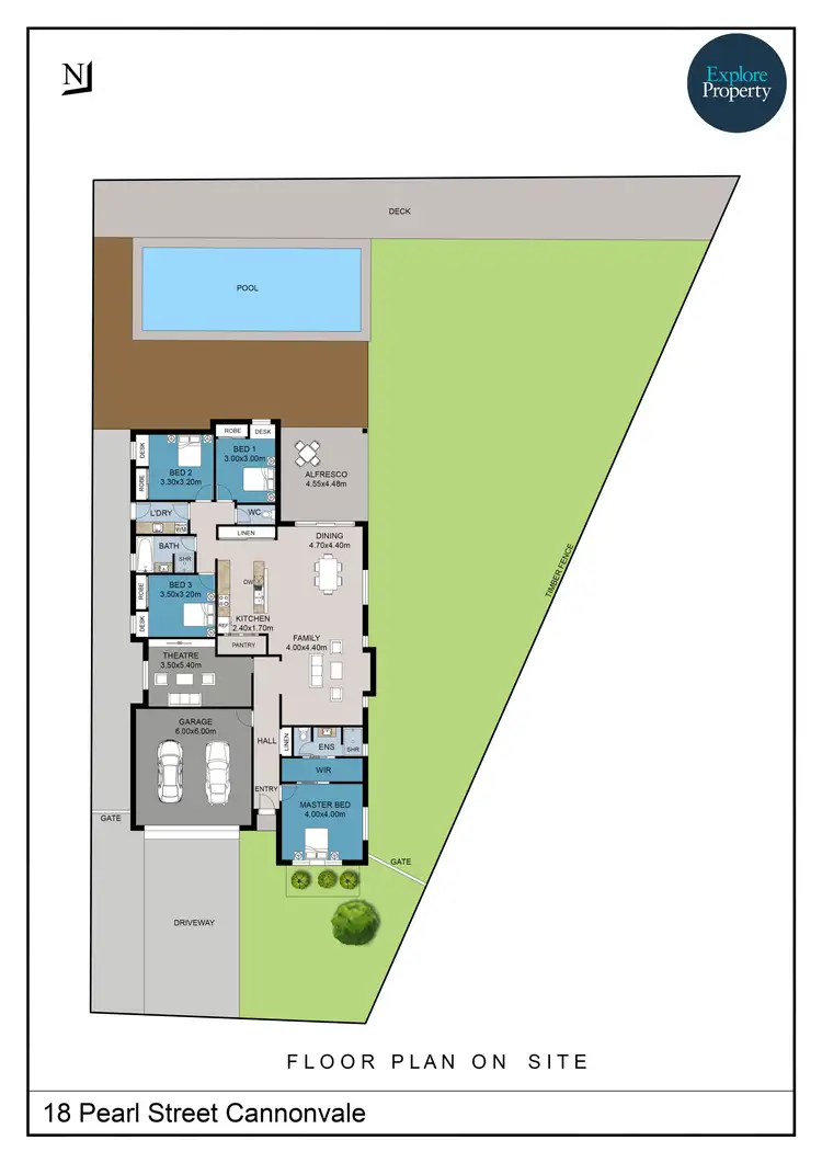 Floorplan of Homely house listing, 18 Pearl Street, Cannonvale QLD 4802