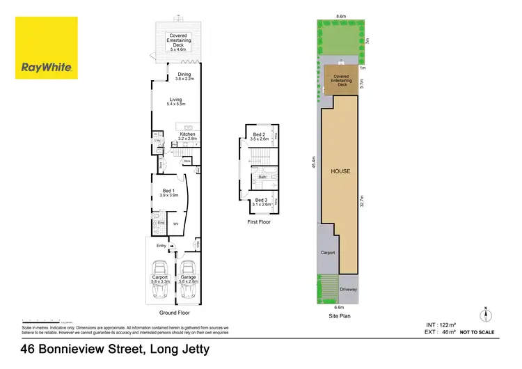 Floorplan of Homely townhouse listing, 46 Bonnieview Street, Long Jetty NSW 2261