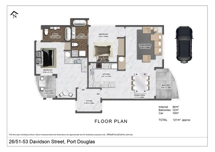 Floorplan of Homely apartment listing, 26/51 Davidson Street, Port Douglas QLD 4877