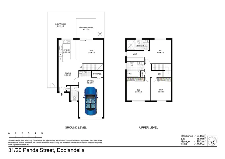 Floorplan of Homely townhouse listing, 31/20 Panda Street, Doolandella QLD 4077